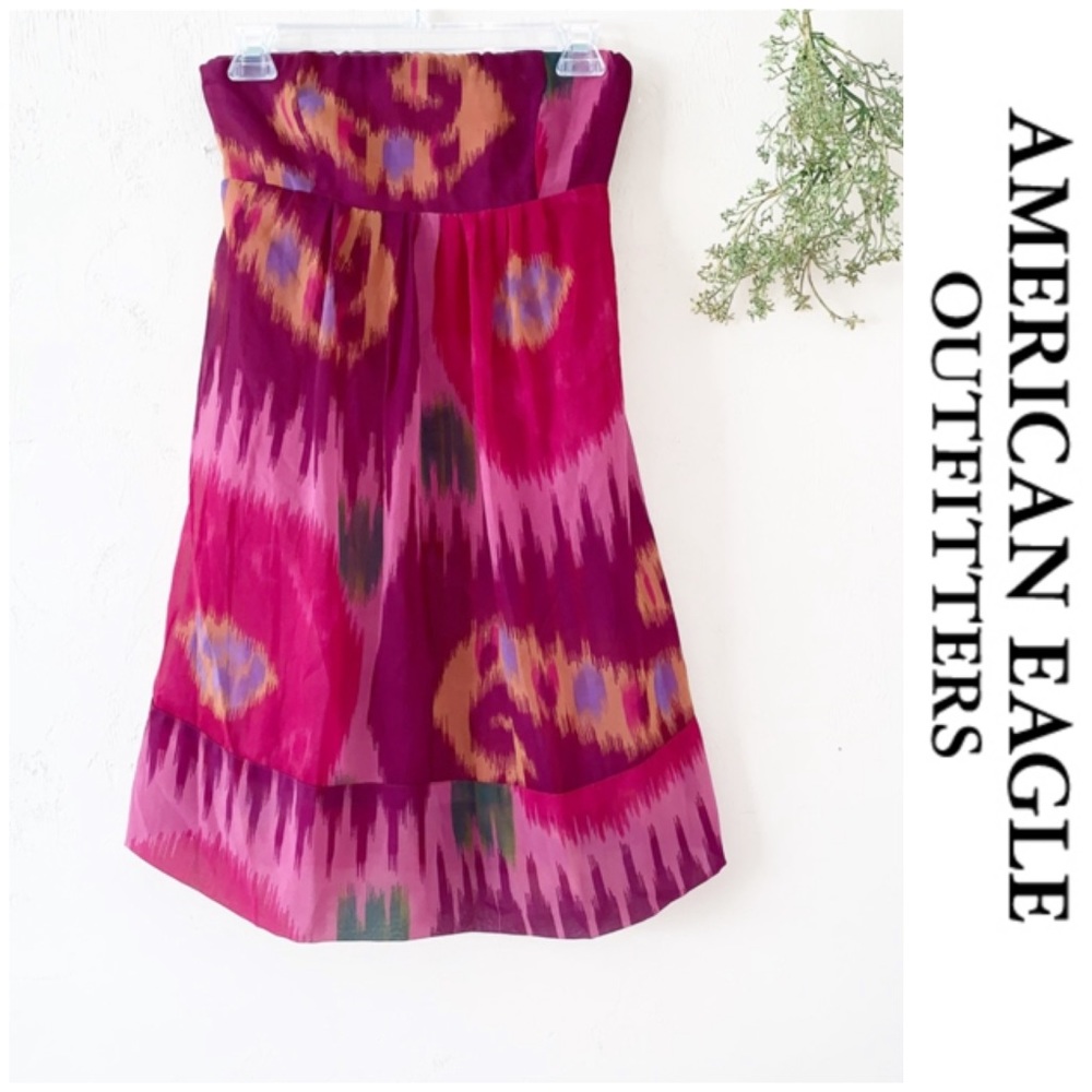 American Eagle Pink Tube Top Dress